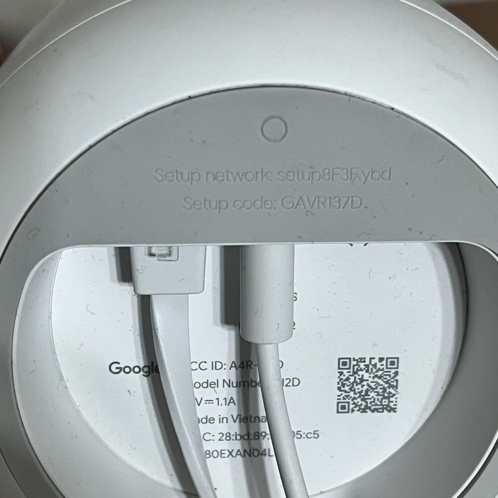 Google H2D Nest Wifi Router and Point Untested Cords Included - Picture 6 of 7